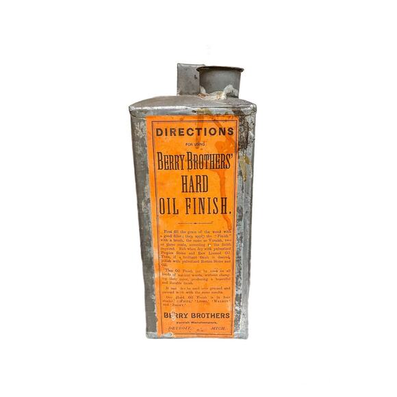 Vintage Berry Brothers Varnishes Celebrated Coach & Railway Tin Detroit Label - Picture 4 of 8